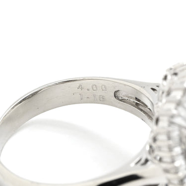 ノンブランド NON BRAND サファイア ダイヤリング プラチナシルバー Pt900 サファイア ダイヤモンド リング 指輪 青 14号