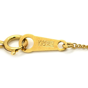 ノンブランド NON BRAND ダイヤペンダント イエローゴールド K18YG ダイヤモンド ネックレス 750 18K