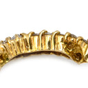 ノンブランド NON BRAND ダイヤリング イエローゴールド K18YG ダイヤモンド リング 指輪 V字 Vライン 12号