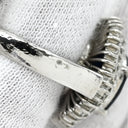 ノンブランド NON BRAND ブルーサファイア ダイヤ リング ブルー×プラチナシルバー Pt900 サファイア ダイヤモンド リング 指輪 青 パヴェダイヤ オーバル プラチナム 10号