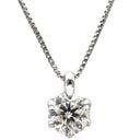 ノンブランド NON BRAND ダイヤペンダント プラチナシルバー Pt900 ダイヤモンド ネックレス 1P 1粒