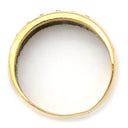 ノンブランド NON BRAND ダイヤリング イエローゴールドXプラチナシルバー K18YG Pt900 ダイヤモンド リング 指輪 コンビリング 7Pダイヤ 7石 9号