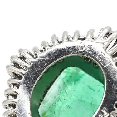 ノンブランド NON BRAND エメラルド ダイヤ エメラルドグリーン×プラチナシルバー Pt900 エメラルド ダイヤモンド ペンダントトップ 緑 ネックレストップ エメラルドカット スクエア プラチナム