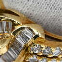 ノンブランド NON BRAND ルビー ダイヤ リング イエローゴールド K18YG ルビー ダイヤモンド リング 指輪 Au750 18K 18金 レッド 赤 12号