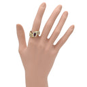 ノンブランド NON BRAND ルビー ダイヤ リング イエローゴールド K18YG ルビー ダイヤモンド リング 指輪 Au750 18K 18金 レッド 赤 12号