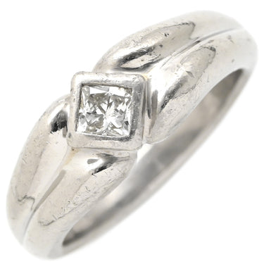 ノンブランド NON BRAND ダイヤリング プラチナシルバー Pt900 ダイヤモンド リング 指輪 1P I粒 14号