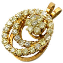 ノンブランド NON BRAND イエローゴールド K18YG ダイヤモンド ペンダントトップ 750 YG ダイヤモンド