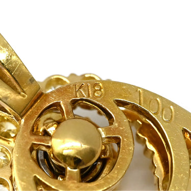 ノンブランド NON BRAND イエローゴールド K18YG ダイヤモンド ペンダントトップ 750 YG ダイヤモンド