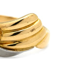 ノンブランド NON BRAND ダイヤリング イエローゴールドXプラチナシルバー K18YG Pt900 ダイヤモンド リング 指輪 コンビリング 1Pダイヤ 15.5号