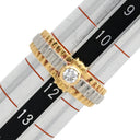 ノンブランド NON BRAND ダイヤ コンビリング イエローゴールドXプラチナシルバー K18YG Pt900 ダイヤモンド リング 指輪 1P 1粒ダイヤ 11号