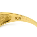 ノンブランド NON BRAND ダイヤリング イエローゴールドXプラチナシルバー K18YG ダイヤモンド Pt900 リング 指輪 フラワー 花 15号