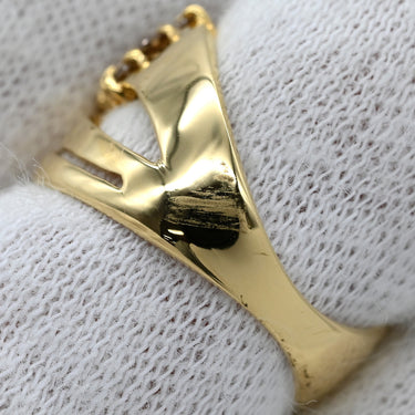 ノンブランド NON BRAND ダイヤリング イエローゴールド K18YG ダイヤモンド リング 指輪 8.5号