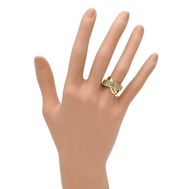 ノンブランド NON BRAND ダイヤリング イエローゴールド K18YG ダイヤモンド リング 指輪 8.5号