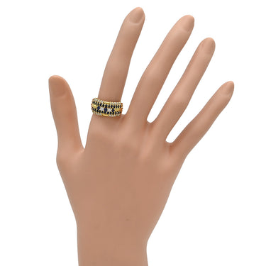 ノンブランド NON BRAND サファイア ダイヤ リング イエローゴールド K18YG サファイア ダイヤモンド リング 指輪 13.5号