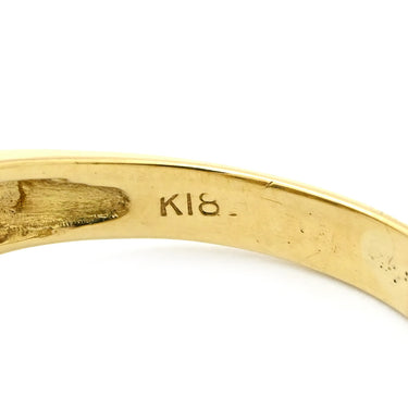 ノンブランド NON BRAND サファイア ダイヤ リング イエローゴールド K18YG サファイア ダイヤモンド リング 指輪 12.5号