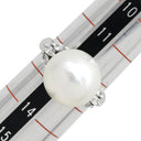 ノンブランド NON BRAND 白蝶パール ダイヤリング プラチナシルバー Pt900 パール ダイヤモンド リング 指輪 1粒 1P 12号