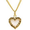 ノンブランド NON BRAND ハート ダイヤペンダント イエローゴールド K18YG ダイヤモンド ネックレス 750 18K