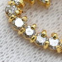 ノンブランド NON BRAND ハート ダイヤペンダント イエローゴールド K18YG ダイヤモンド ネックレス 750 18K