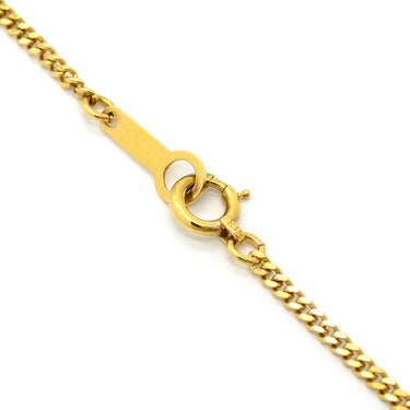 ノンブランド NON BRAND ハート ダイヤペンダント イエローゴールド K18YG ダイヤモンド ネックレス 750 18K