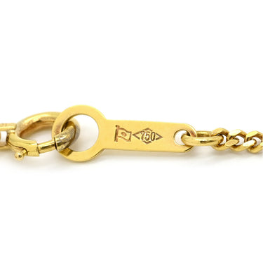 ノンブランド NON BRAND ハート ダイヤペンダント イエローゴールド K18YG ダイヤモンド ネックレス 750 18K