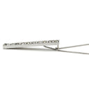 ノンブランド NON BRAND ダイヤペンダント ホワイトゴールド K18WG ダイヤモンド ネックレス 10P 一文字