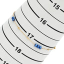 ノンブランド NON BRAND K10 色石ブレスレット イエローゴールド K10YG ブレスレット 青