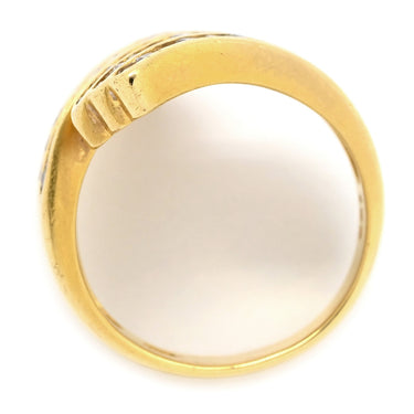 ノンブランド NON BRAND ダイヤリング イエローゴールド K18YG ダイヤモンド リング 指輪 12号