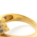 ノンブランド NON BRAND ダイヤリング イエローゴールド K18YG ダイヤモンド リング 指輪 12号