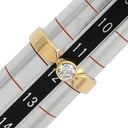 ノンブランド NON BRAND ダイヤリング イエローゴールド K18YG ダイヤモンド リング 指輪 1P 1粒 12号