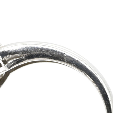 ノンブランド NON BRAND キャッツアイ ダイヤリング プラチナシルバー Pt850 クリソベリルキャッツアイ ダイヤモンド リング 指輪 猫目石 10.5号