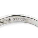 ノンブランド NON BRAND キャッツアイ ダイヤリング プラチナシルバー Pt850 クリソベリルキャッツアイ ダイヤモンド リング 指輪 猫目石 10.5号