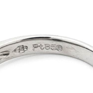 ノンブランド NON BRAND キャッツアイ ダイヤリング プラチナシルバー Pt850 クリソベリルキャッツアイ ダイヤモンド リング 指輪 猫目石 10.5号