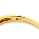 ノンブランド NON BRAND ダイヤリング イエローゴールド K18YG ダイヤモンド リング 指輪 5P 5石 11.5号