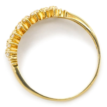 ノンブランド NON BRAND ダイヤリング イエローゴールド K18YG ダイヤモンド リング 指輪 12号