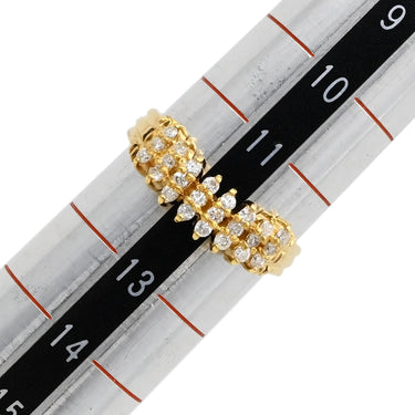 ノンブランド NON BRAND ダイヤリング イエローゴールド K18YG ダイヤモンド リング 指輪 12号