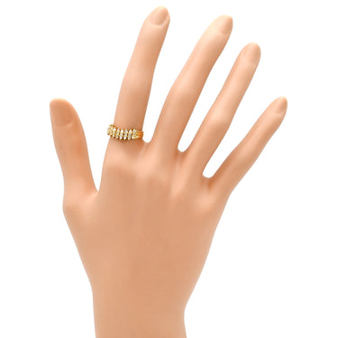 ノンブランド NON BRAND ダイヤリング イエローゴールド K18YG ダイヤモンド リング 指輪 12号