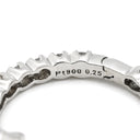 ノンブランド NON BRAND ダイヤピアス 片耳用 プラチナシルバー Pt900 ダイヤモンド ピアス フープピアス