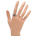 ノンブランド NON BRAND ブルーサファイア ダイヤリング プラチナシルバー Pt900 サファイア ダイヤモンド リング 指輪 青 16号