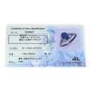 ノンブランド NON BRAND ブルーサファイア ダイヤリング プラチナシルバー Pt900 サファイア ダイヤモンド リング 指輪 青 16号