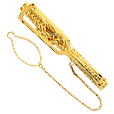 ノンブランド NON BRAND ダイヤモンド イエローゴールド K18YG ダイヤモンド タイピン 750 YG