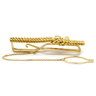 ノンブランド NON BRAND ダイヤモンド イエローゴールド K18YG ダイヤモンド タイピン 750 YG