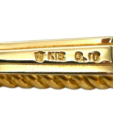 ノンブランド NON BRAND ダイヤモンド イエローゴールド K18YG ダイヤモンド タイピン 750 YG