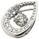 ノンブランド NON BRAND ホワイトゴールド K18WG ダイヤモンド ペンダントトップ 750 WG