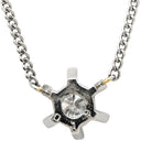 ノンブランド NON BRAND ダイヤペンダント プラチナシルバー Pt900 ダイヤモンド Pt850(チェーン) ネックレス 1P 1粒