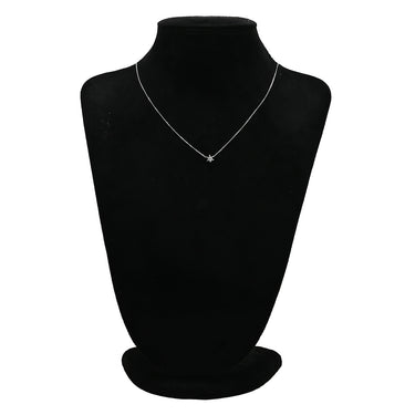 ノンブランド NON BRAND ダイヤペンダント プラチナシルバー Pt900 ダイヤモンド Pt850(チェーン) ネックレス 1P 1粒