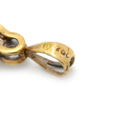 ノンブランド NON BRAND オパール ダイヤ ペンダントトップ イエローゴールド K18YG オパール ダイヤモンド ペンダントトップ 1Pダイヤ ネックレストップ