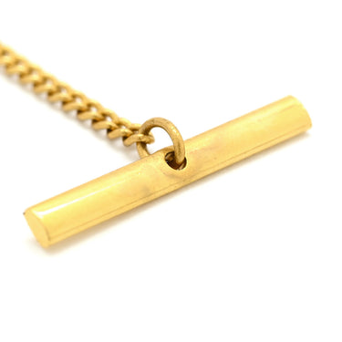 ノンブランド NON BRAND イエローゴールド×オレンジ K18YG シトリン GP(留め具) タイピン シトリン オレンジ Au750 18K 18金 黄水晶 天然石 タイタック