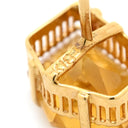 ノンブランド NON BRAND イエローゴールド×オレンジ K18YG シトリン GP(留め具) タイピン シトリン オレンジ Au750 18K 18金 黄水晶 天然石 タイタック