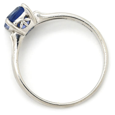 ノンブランド NON BRAND ブルーサファイア リング プラチナシルバー Pt900 サファイア リング 指輪 15号