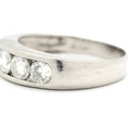 ノンブランド NON BRAND ダイヤリング プラチナシルバー Pt900 ダイヤモンド リング 指輪 5P 5粒 一文字 12号